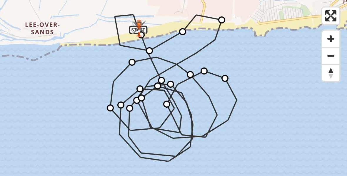 Flight route Coastguard Helicopter Tendring - Tendring, 29 October 2026, 06:19