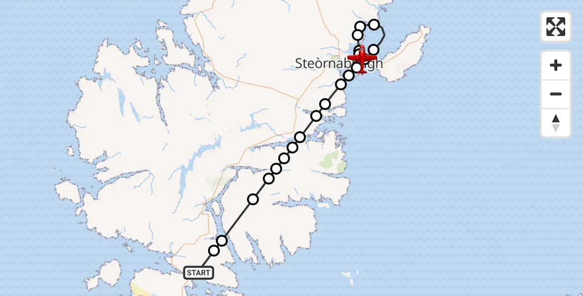 Flight route Air Ambulance Aircraft An Tairbeart - Stornoway Airport, 29 October 2026, 14:28
