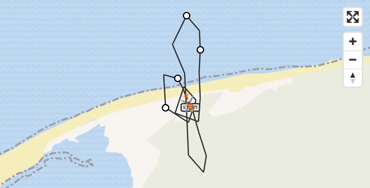 Flight route Coastguard Helicopter Buckie Loch - Buckie Loch, 29 October 2026, 19:22