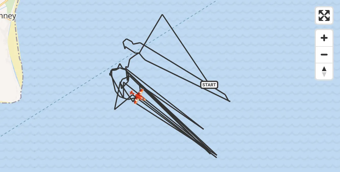Flight route Coastguard Drone English Channel - English Channel, 30 October 2026, 08:40