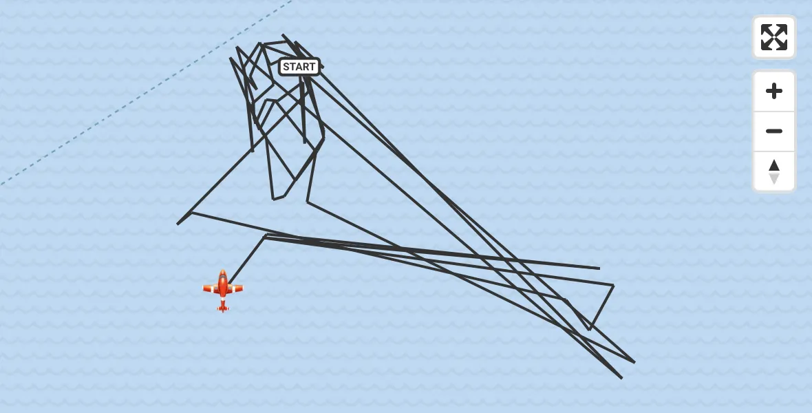 Flight route Coastguard Drone English Channel - English Channel, 30 October 2026, 09:12