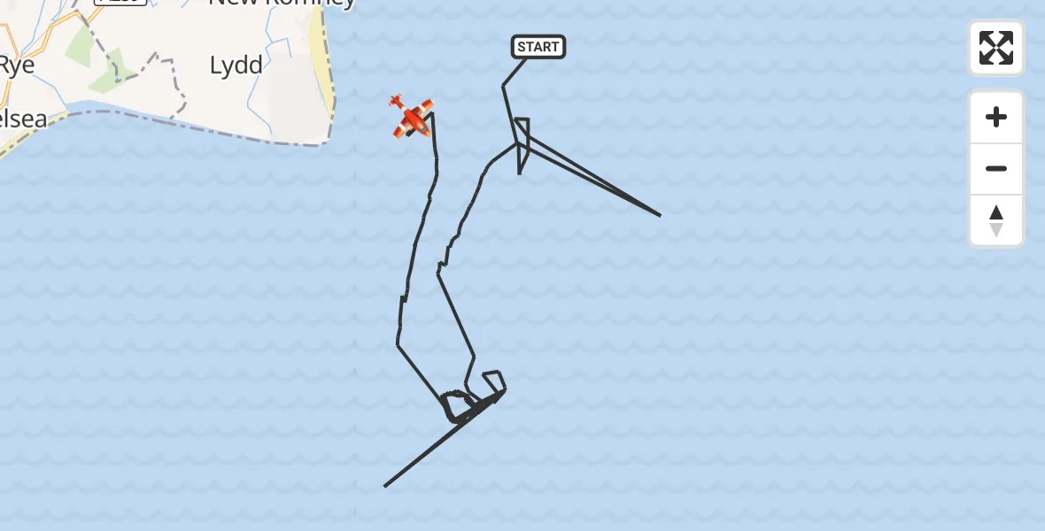 Flight route Coastguard Drone English Channel - English Channel, 30 October 2026, 10:00