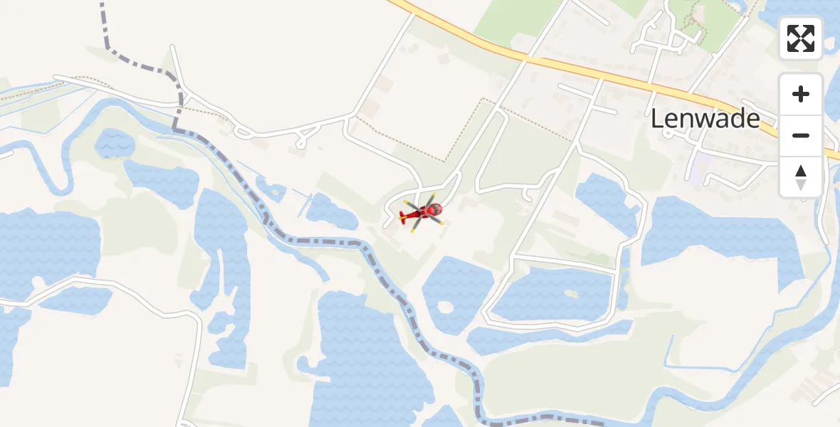 Flight route Air Ambulance Helicopter Lenwade - Lenwade, 30 October 2026, 15:12