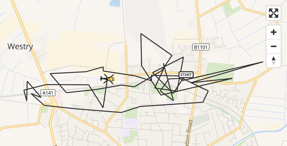 Flight route Police Helicopter March - March, 30 October 2026, 16:26