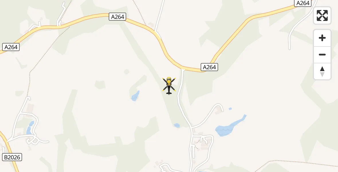 Flight route Police Helicopter Withyham - Withyham, 31 October 2026, 12:48