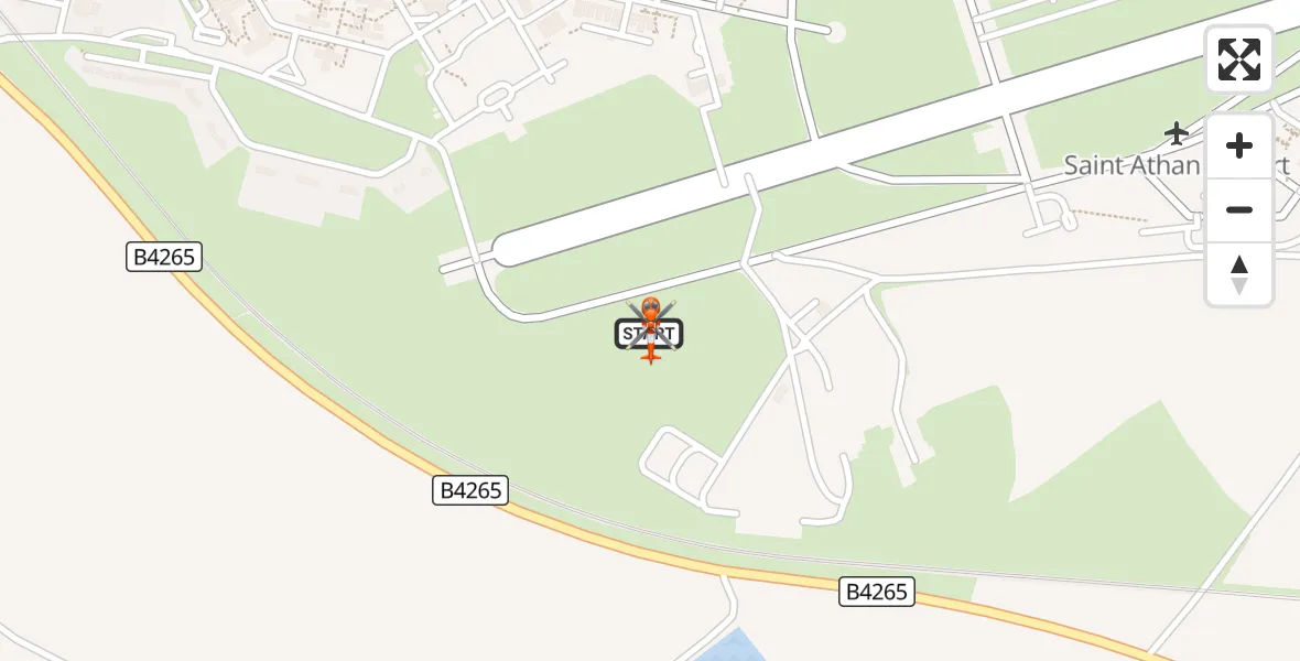 Flight route Coastguard Helicopter MOD St Athan - MOD St Athan, 31 October 2026, 14:44