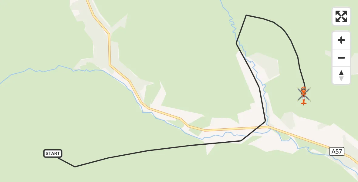 Flight route Coastguard Helicopter High Peak - High Peak, 31 October 2026, 16:53